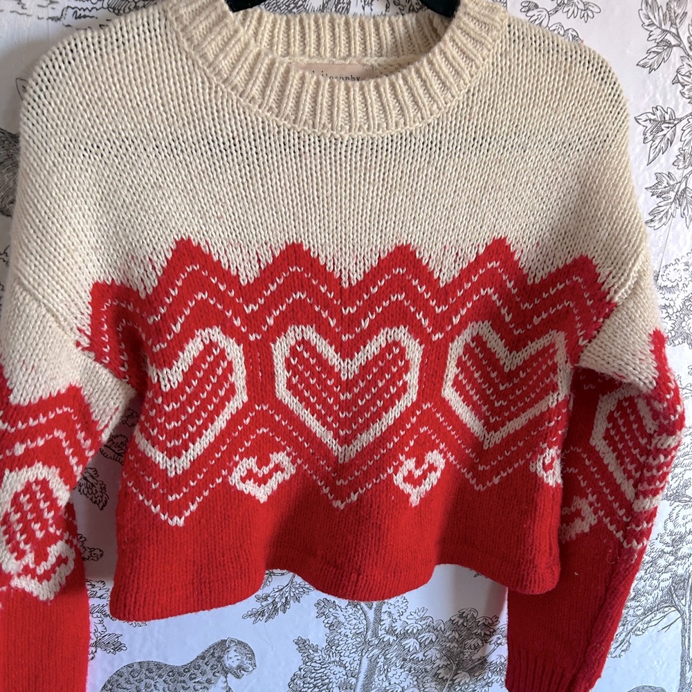 Philosophy heart sweater